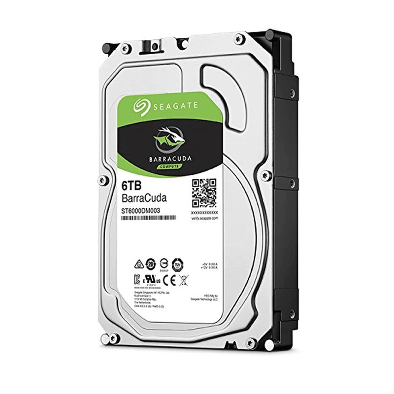 Seagate Barracuda 6TB 3.5" Internal SATA HDD - مساحة تخزين